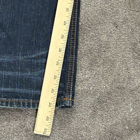 Affliction Ace Jeans Men’s 42x34 Blue Denim Straight Embroidered Jeans - Picture 9 of 15